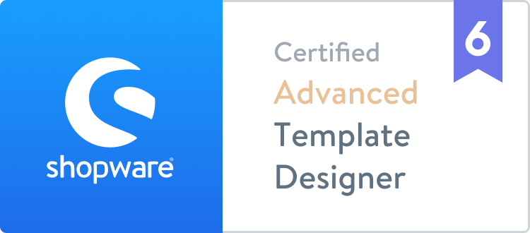 shopware6 certified template developer adv