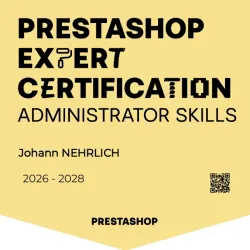 PrestaShop Administrator Zertifikat 2026, Johann Nehrlich