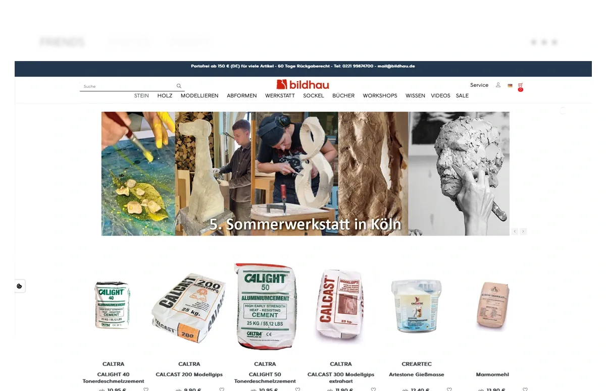 PrestaShop-Referenz der BILDHAU KG