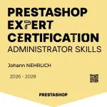 PrestaShop Administrator Certificate von Johann Nehrlich