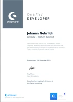 Shopware Developer Johann Nehrlich