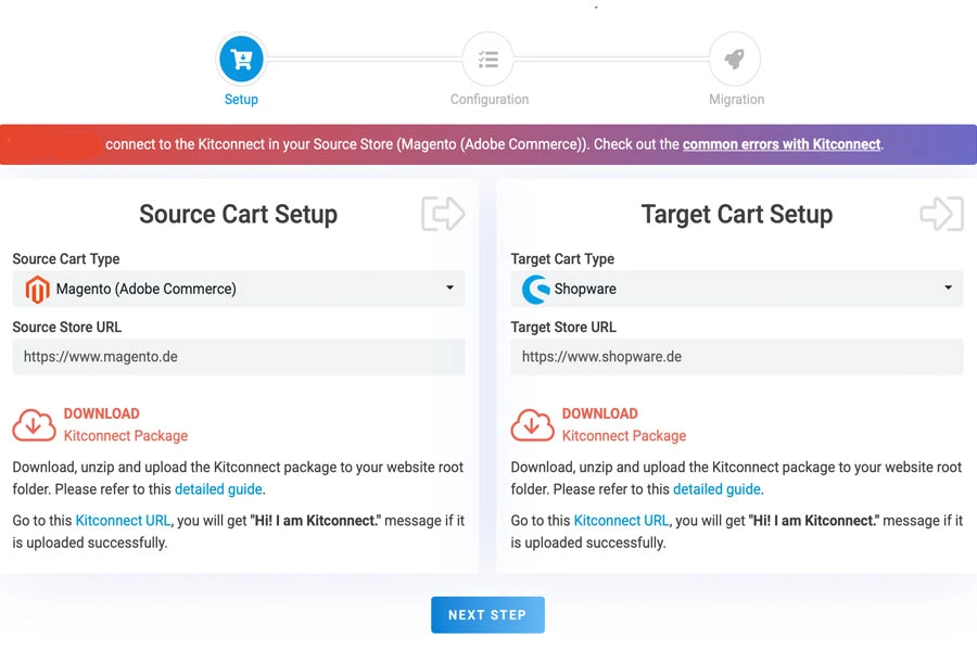 Migration von Magento zu Shopware