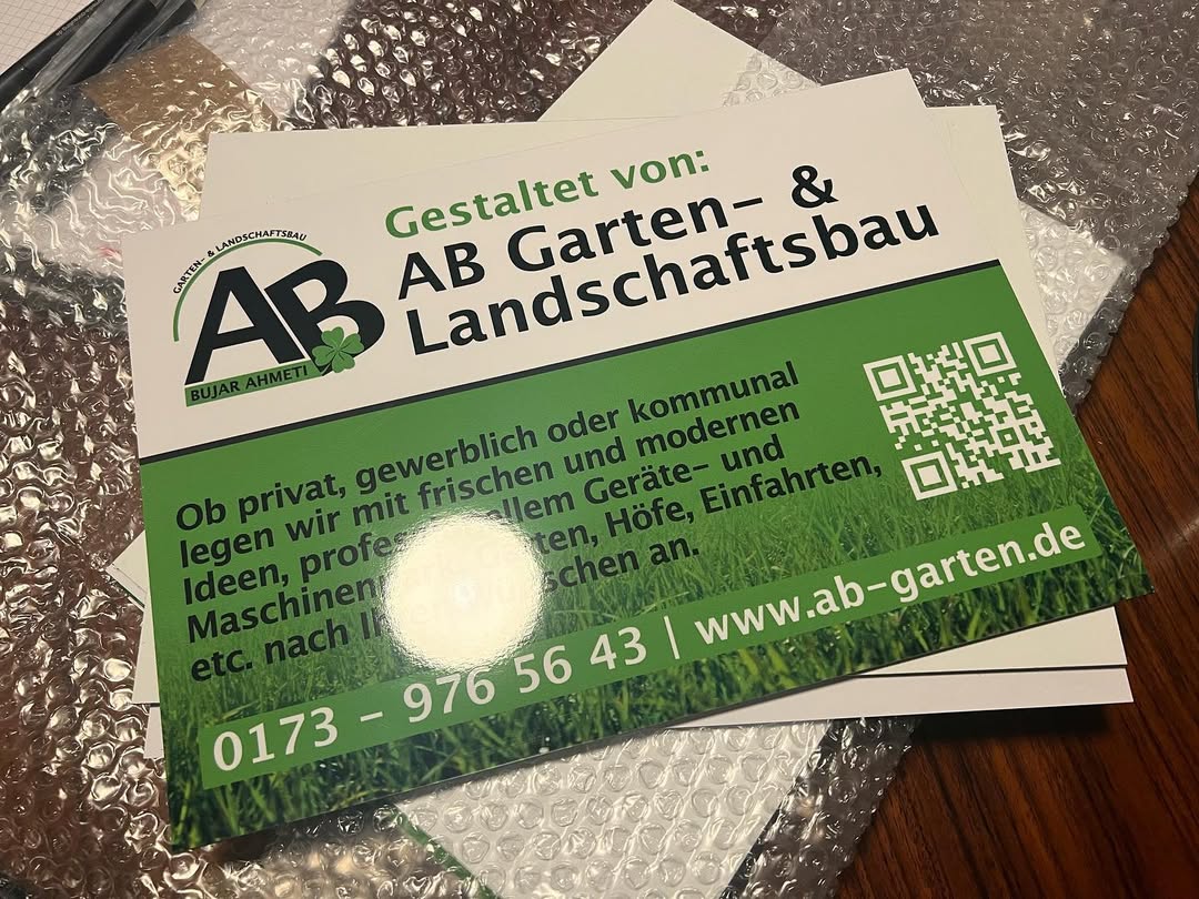 Alu-Dibond-Schild für AB GaLa Bau