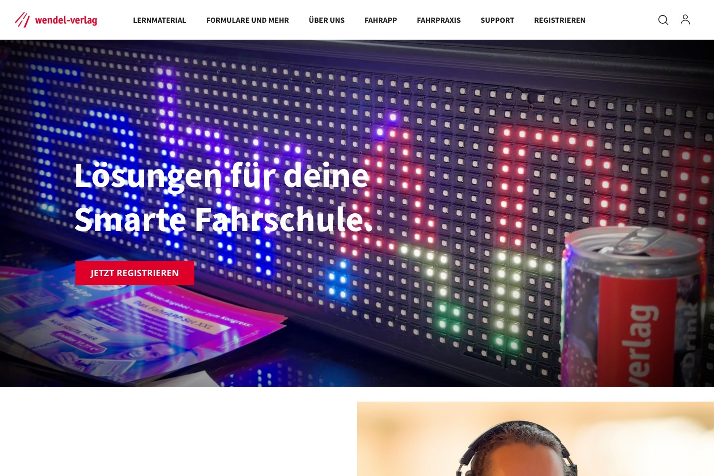 Screenshot der aktuellen Website von Wendel-Verlag GmbH