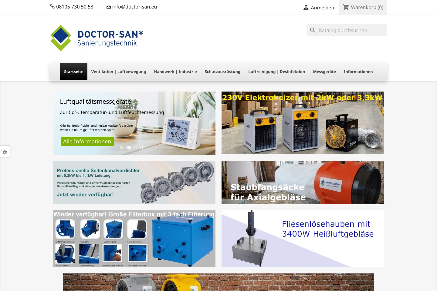 Screenshot der aktuellen Website von MF Trading GmbH