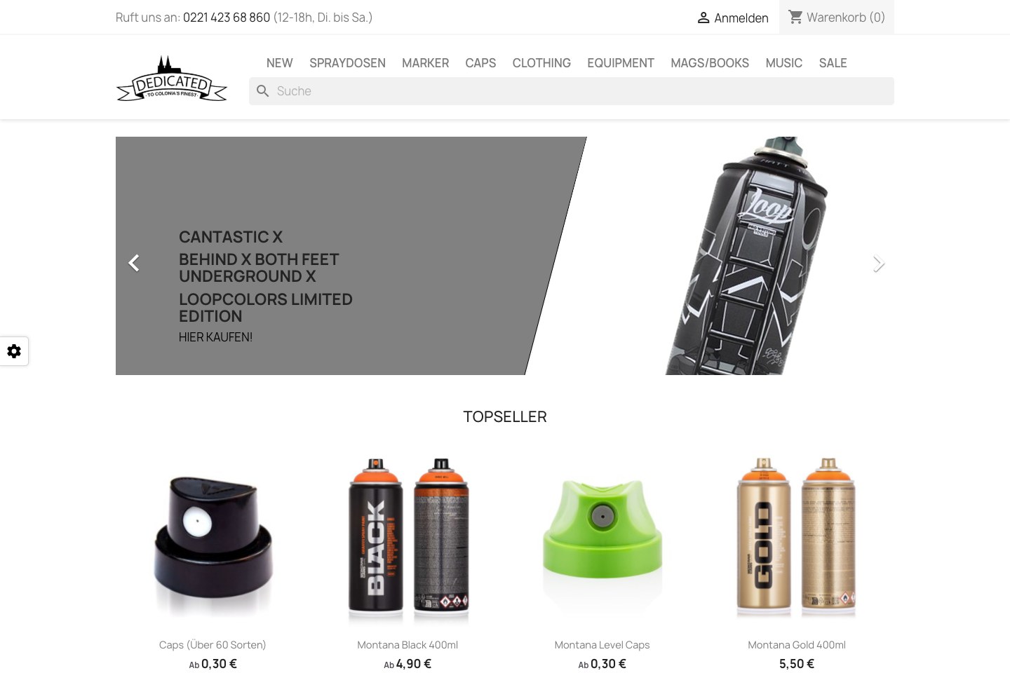 Screenshot der aktuellen Website von Dedicated Syndicate UG