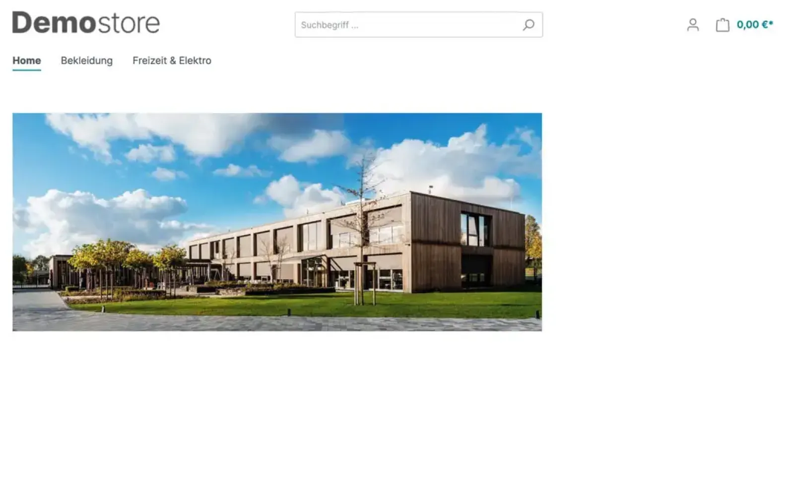 Storefront des kostenlosen Shopware 6 Demoshops