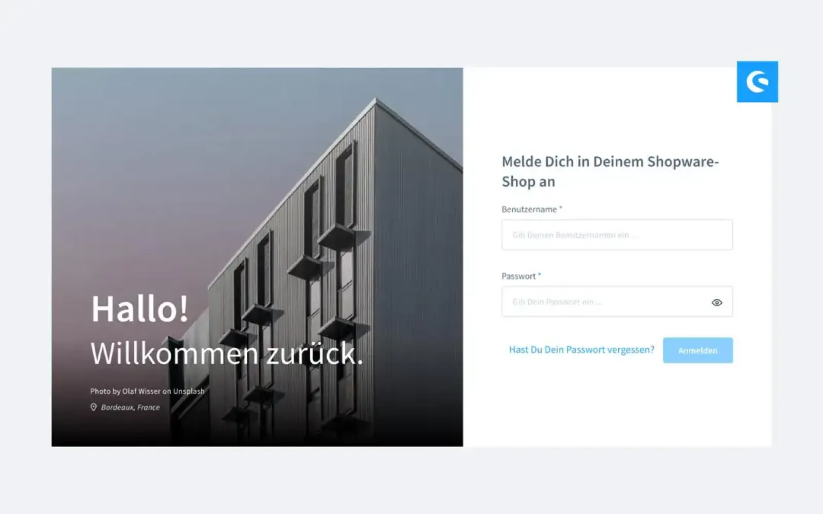Verwaltungsoberfläche des kostenlosen Shopware 6 Demoshops