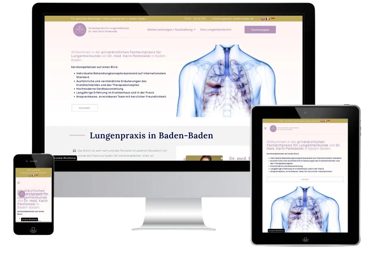 Website for Dr. med. Karin Palmowski