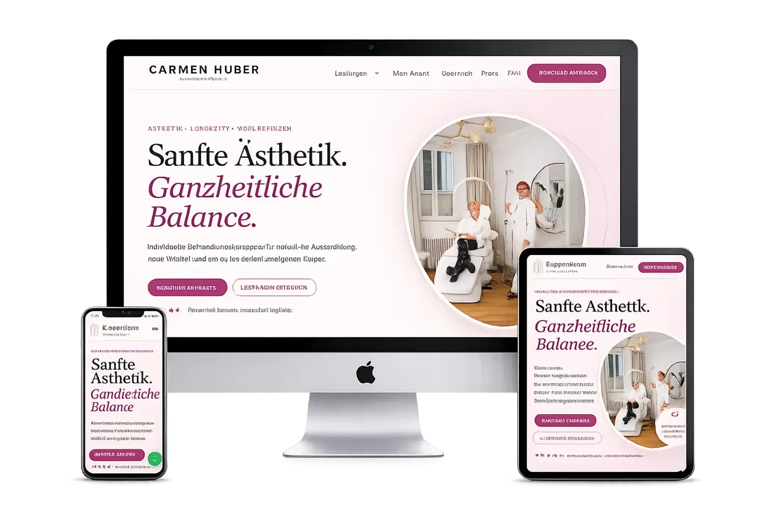 Website for Heilpraktikerin Carmen Huber