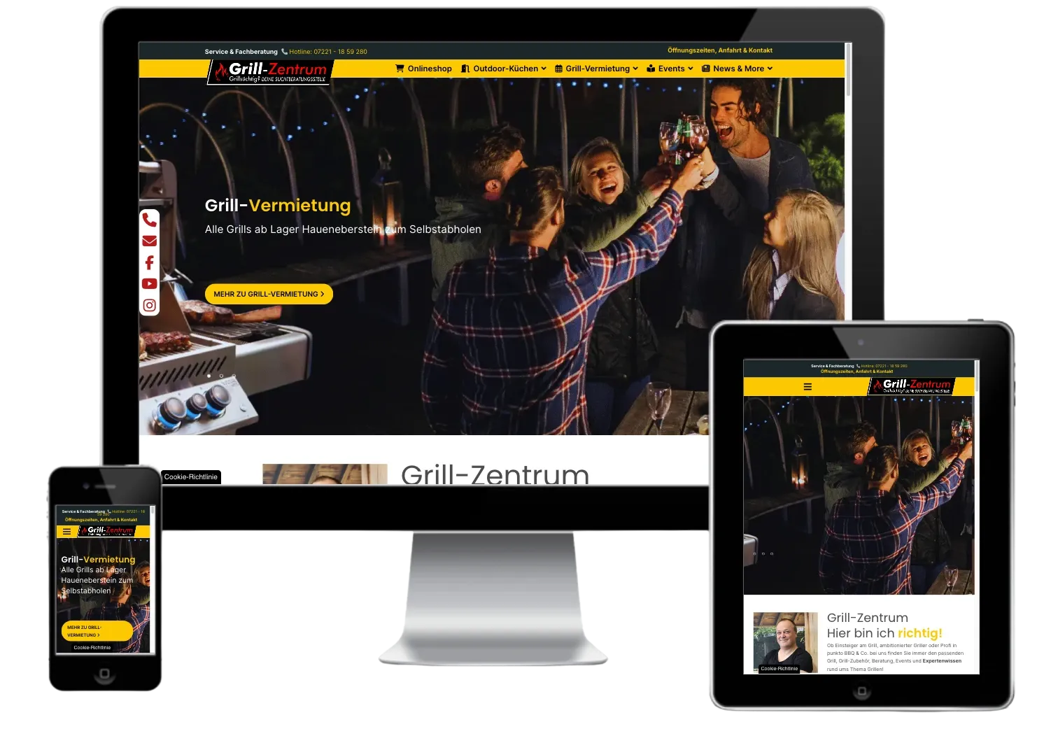 Website for Grill-Zentrum
