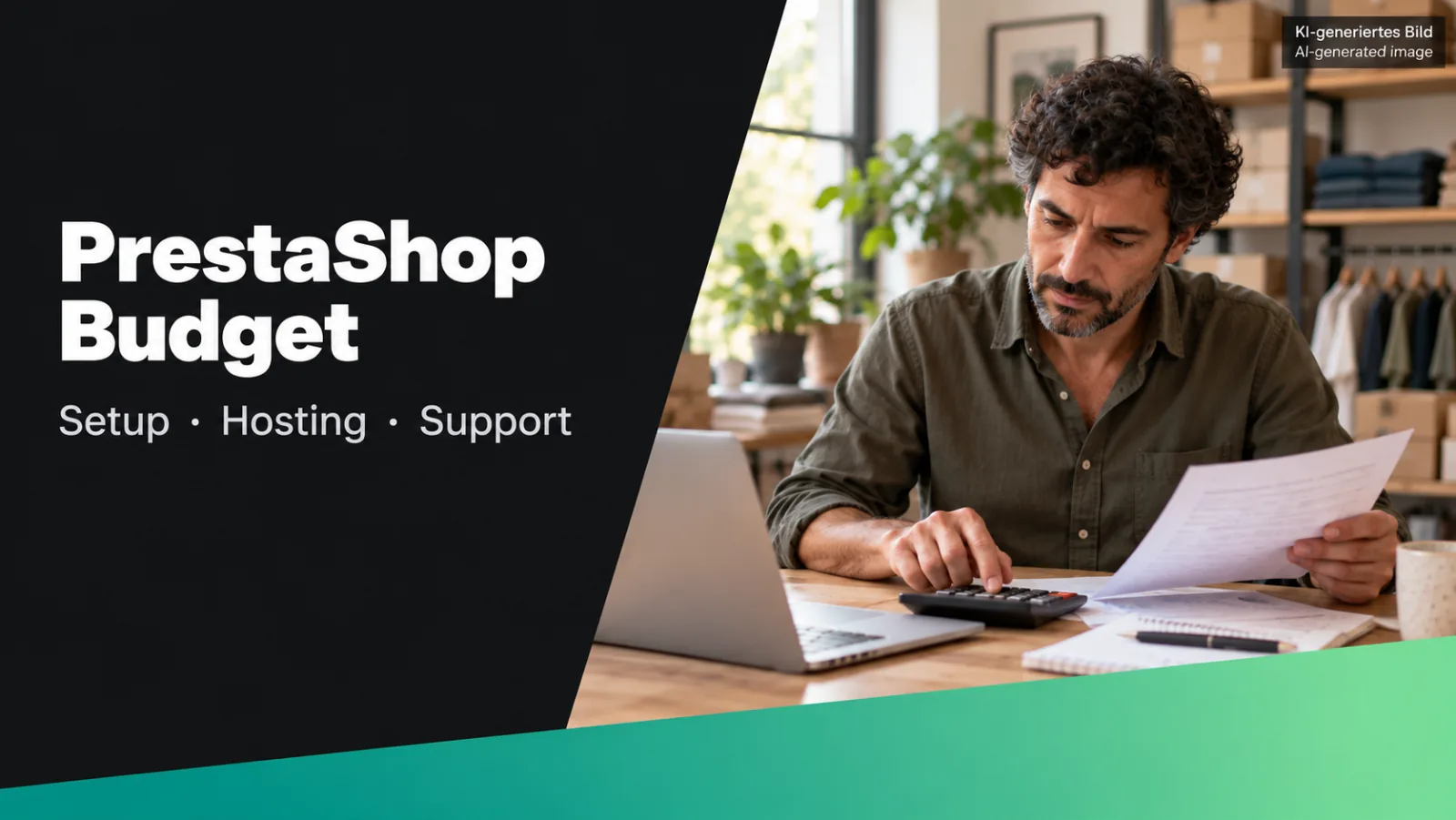 AI-generated illustration: Planning PrestaShop costs